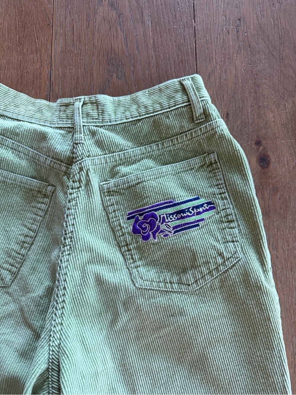 Missoni Corduroy Green Pants Y2K Vibes
